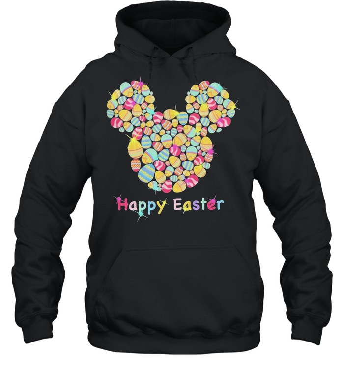Disney Mickey Mouse Happy Easter Eggs 2021 shirt Unisex Hoodie