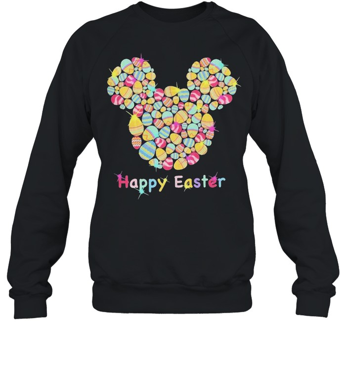 Disney Mickey Mouse Happy Easter Eggs 2021 shirt Unisex Sweatshirt