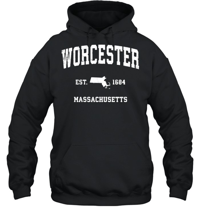 Worcester Massachusetts MA Vintage Athletic shirt Unisex Hoodie