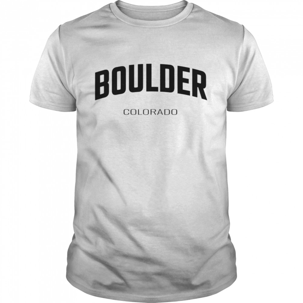 Boulder Colorado CO vintage state Athletic shirt