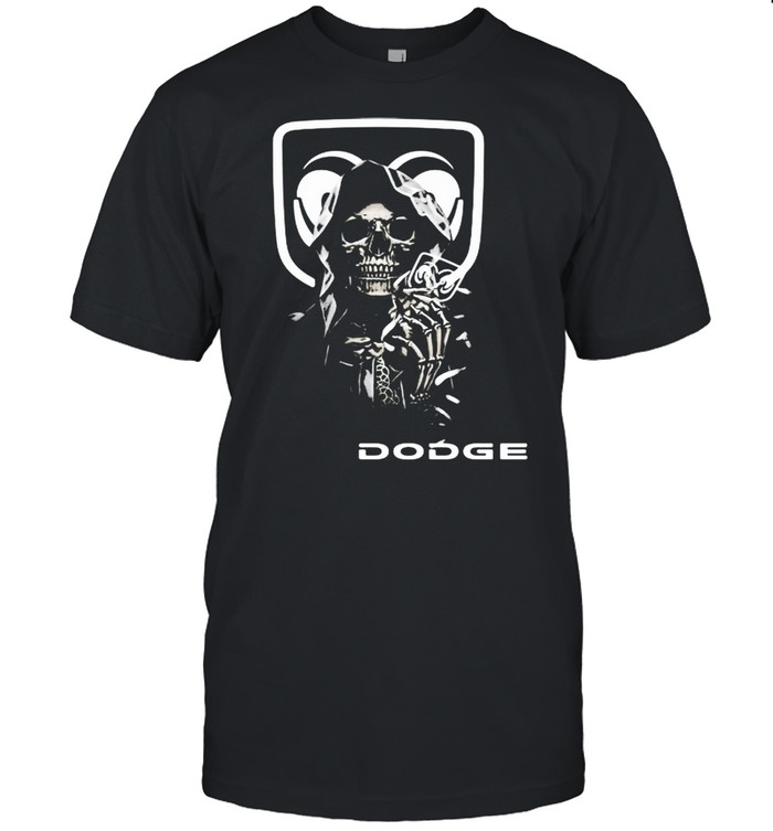 Skull With Logo Dodge  Classic Men's T-shirt