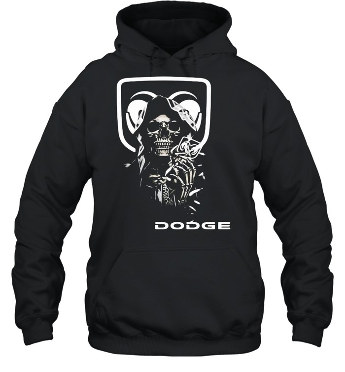 Skull With Logo Dodge  Unisex Hoodie