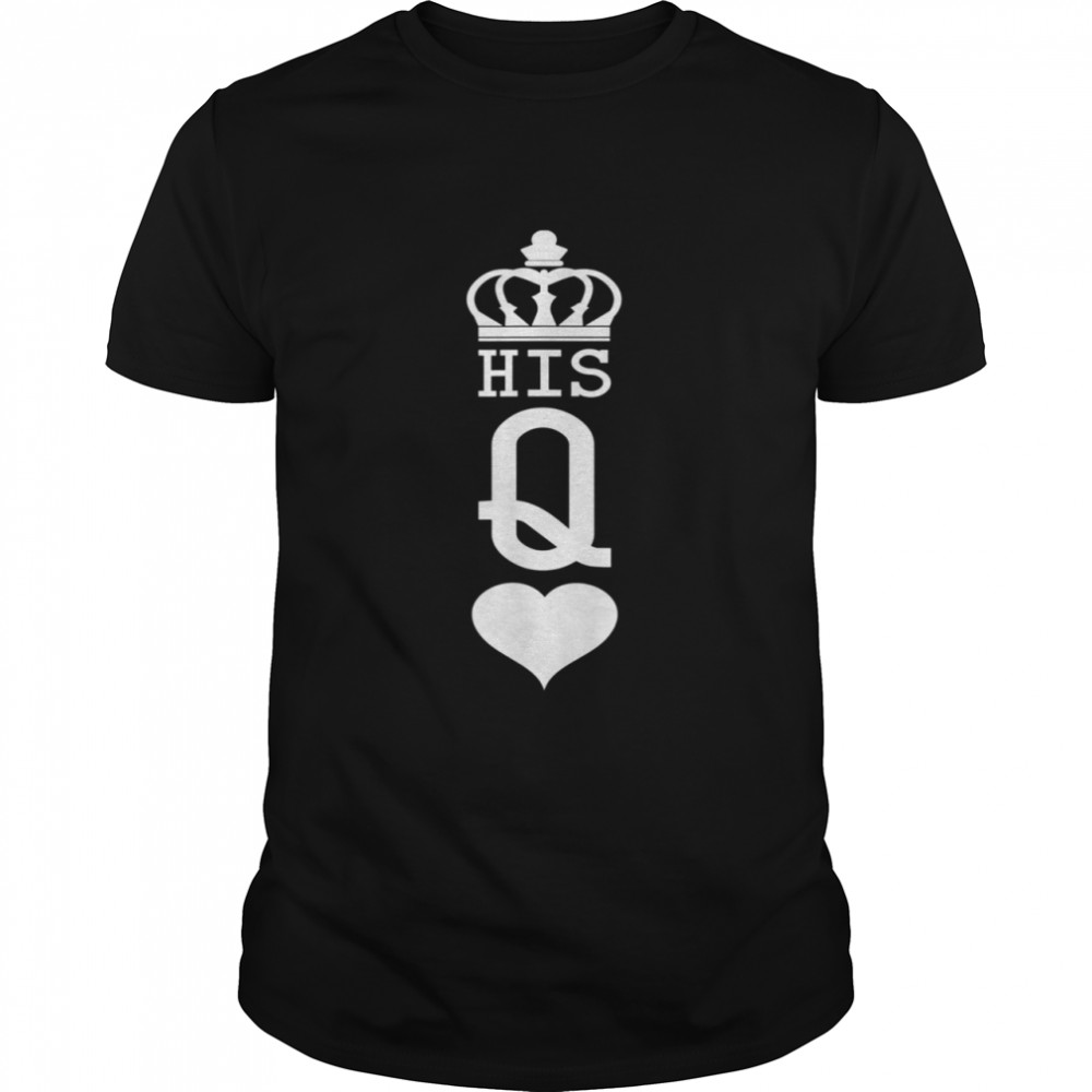 King And Queen Skull 2 Of 2 Card Hearts Couple Matching shirt