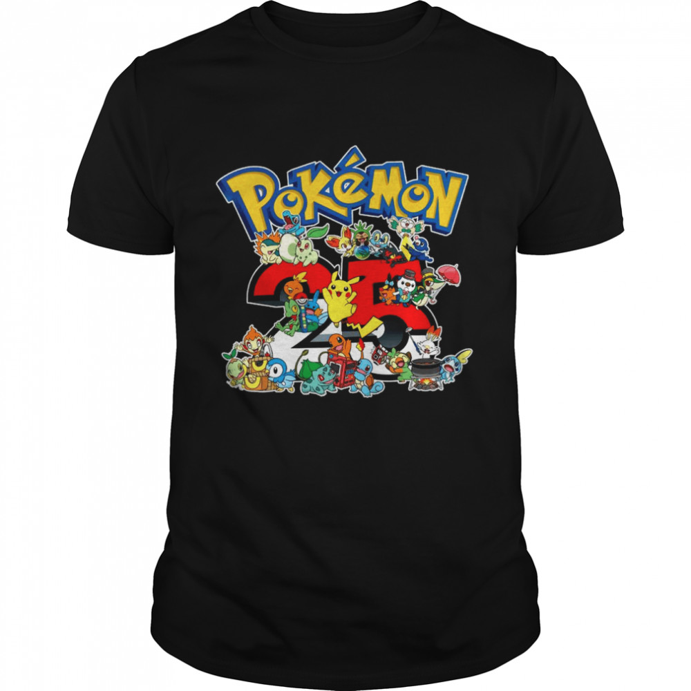 25 years of Pokémon shirt