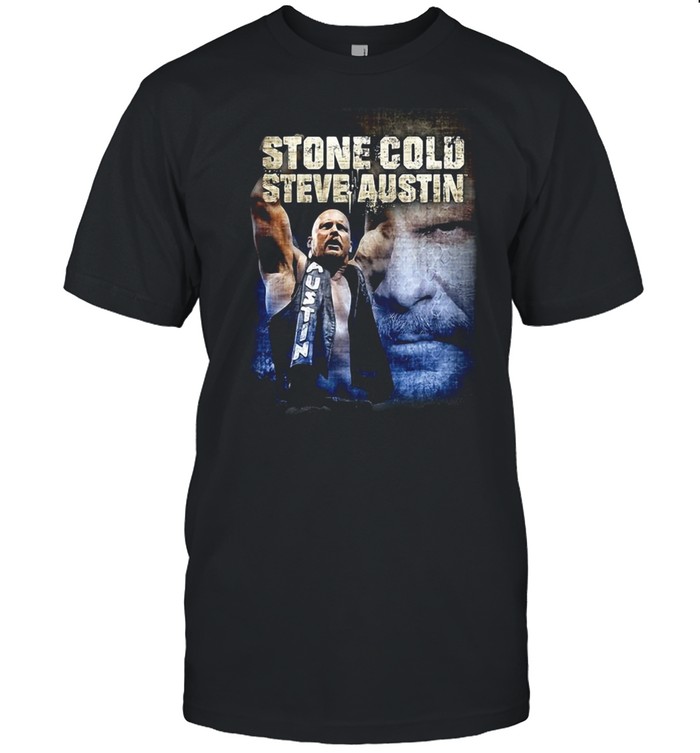 Wwe Stone Cold Steve Austin Collage Graphic T-shirt